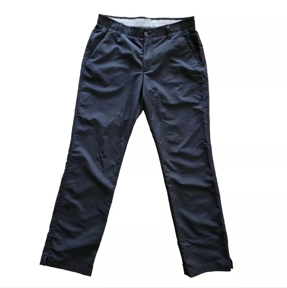 UNDER ARMOUR Match Play Loose Fit Black Golf Pants Size 34 x 32